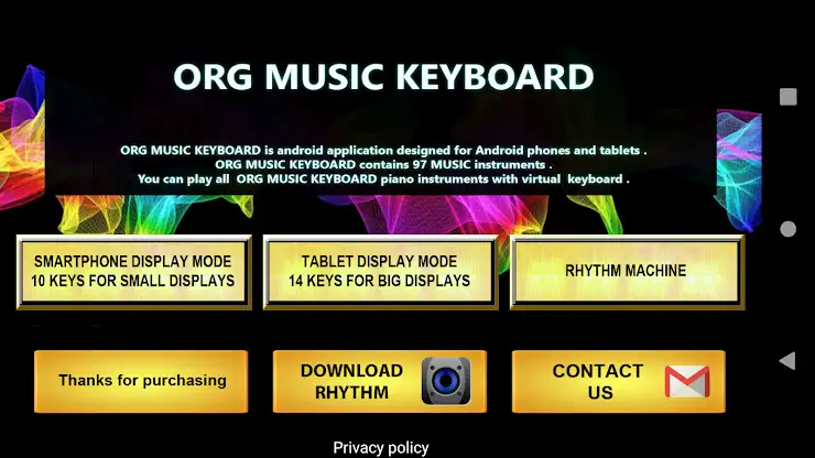 ORG Music Keyboard Simulator screenshot 2