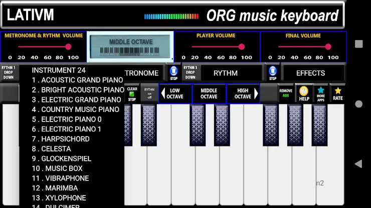 ORG Music Keyboard Simulator screenshot 6
