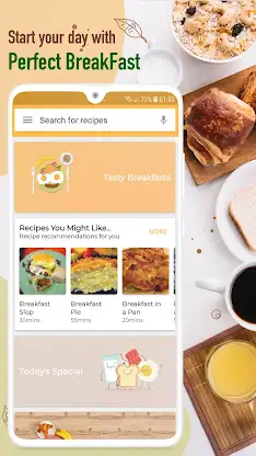 Breakfast Recipes Cookbook App screenshot 1
