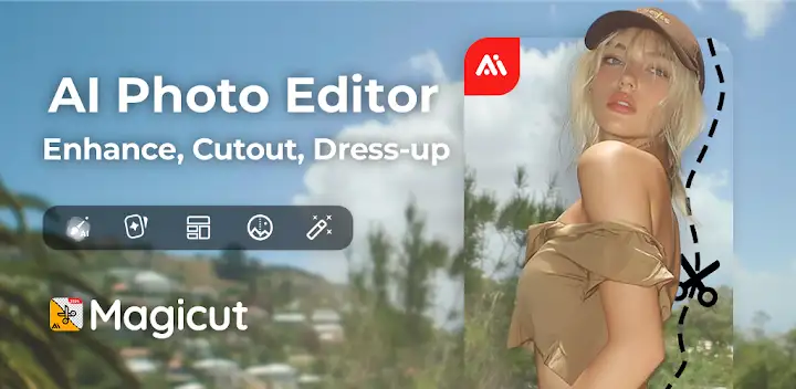 AI Photo Editor Pic BG Eraser — Android app banner