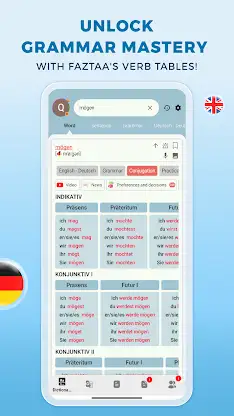Faztaa German dictionary screenshot 5