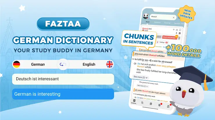 Faztaa German dictionary screenshot 1