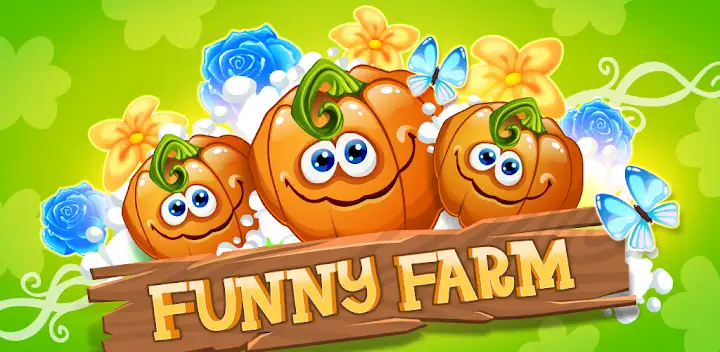 Funny Farm match 3 Puzzle game — Android game banner
