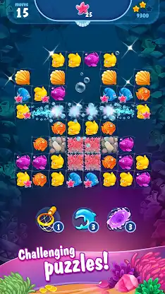 Mermaid - treasure match-3 screenshot 1