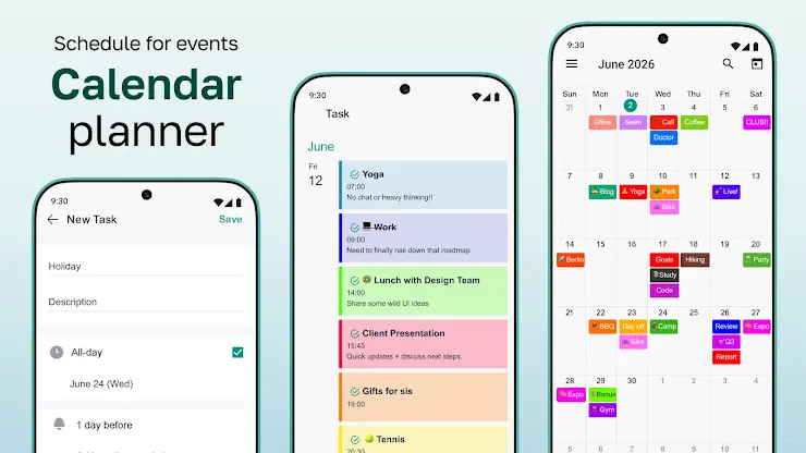 Calendar Planner: Schedule App screenshot 1