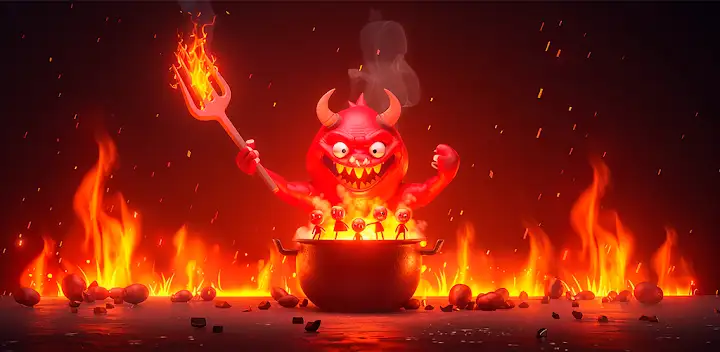 Idle Evil Clicker: Hell Tap — Android game banner