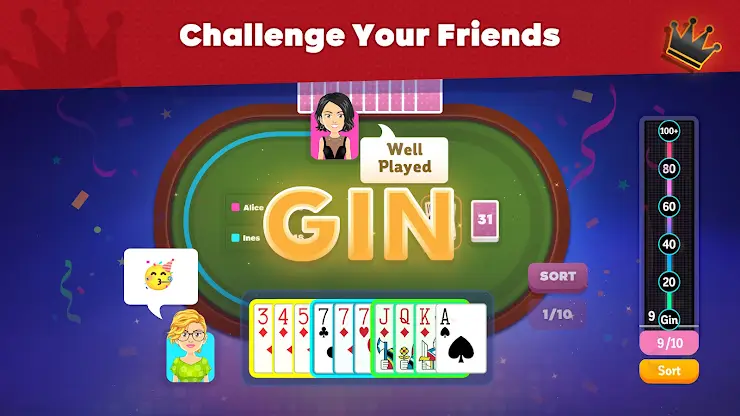 GinRummy.com : The reference screenshot 1