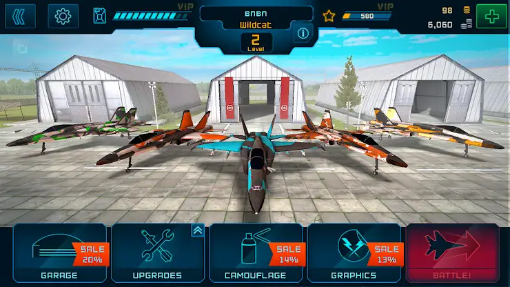 Battle Warplanes: War-Games screenshot 1