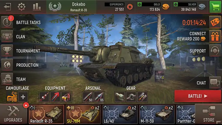 Battle Tanks: Tank Games PvP screenshot 6
