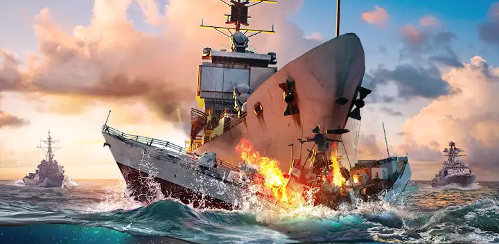 Force of Warships: Ship Games — Android game banner