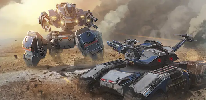 Robots vs Tanks: 5v5 Battles — Android game banner