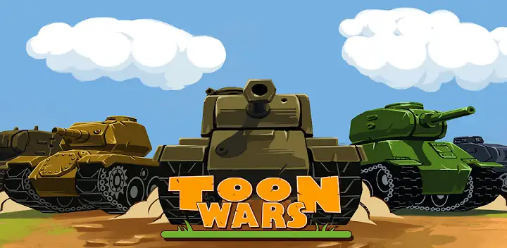 Toon Wars: Awesome Tank Game — Android game banner