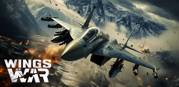 Wings of War: Airplane games — Android game banner