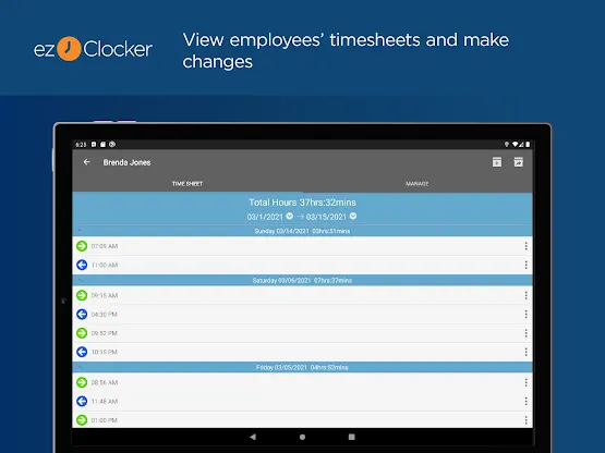 ezClocker Kiosk Time Clock screenshot 6