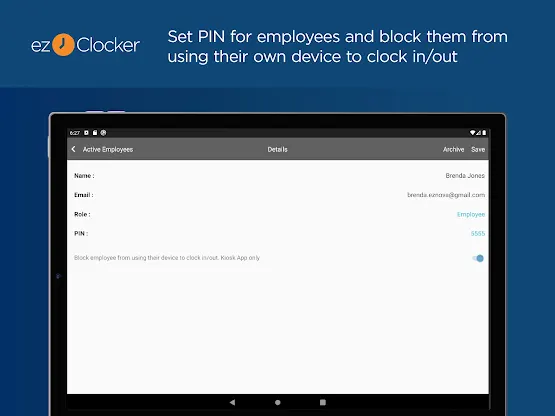 ezClocker Kiosk Time Clock screenshot 7