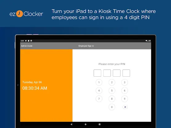 ezClocker Kiosk Time Clock screenshot 3