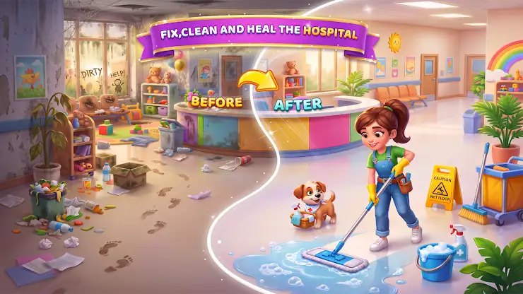Kids Cleaning: City Cleanup screenshot 6