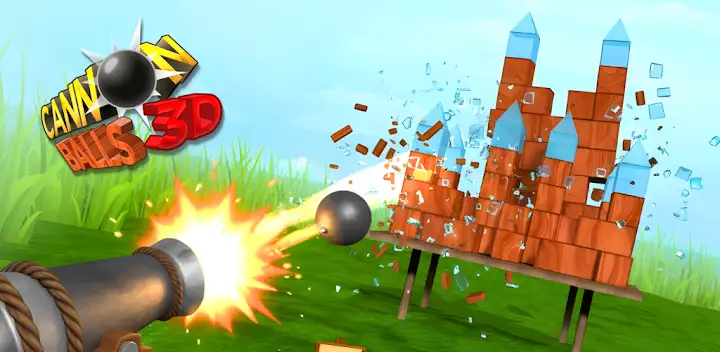 Cannon Balls 3D: Tower Crash — Android game banner