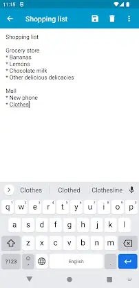 Notepad screenshot 2