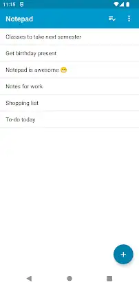 Notepad screenshot 1
