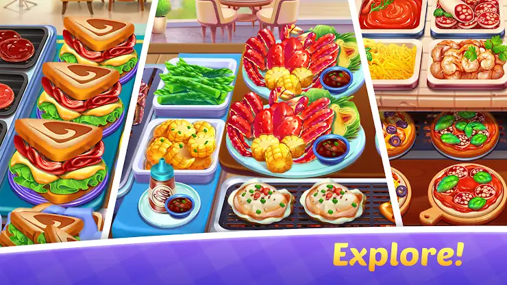 Cooking Train - Food Games screenshot 2