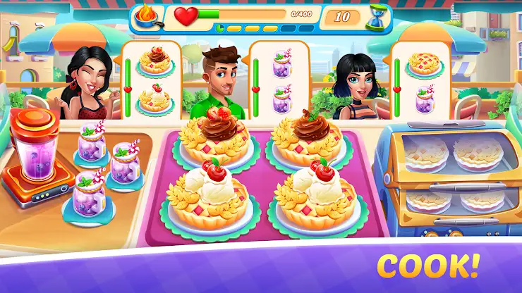 Cooking Train - Food Games screenshot 1