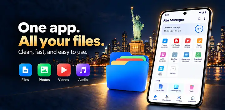 ZX File Manager — Android app banner