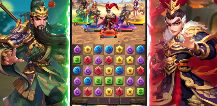Three Kingdoms & Puzzles — Android game banner