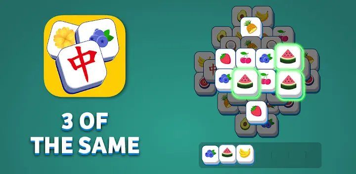 3 of the Same: Match 3 Mahjong — Android game banner