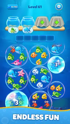 Fish Sort: Bubble Aquarium screenshot 1
