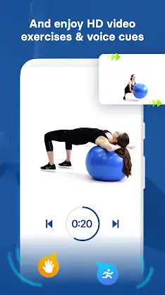 Stability Ball Workouts Fitify screenshot 3