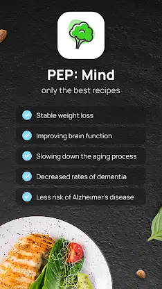 PEP: Mind - Food tracker, heal screenshot 1