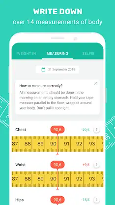 PEP: Sizing - your body and we screenshot 3