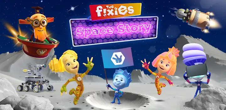 Fixies: Space Games for Kids! — Android game banner