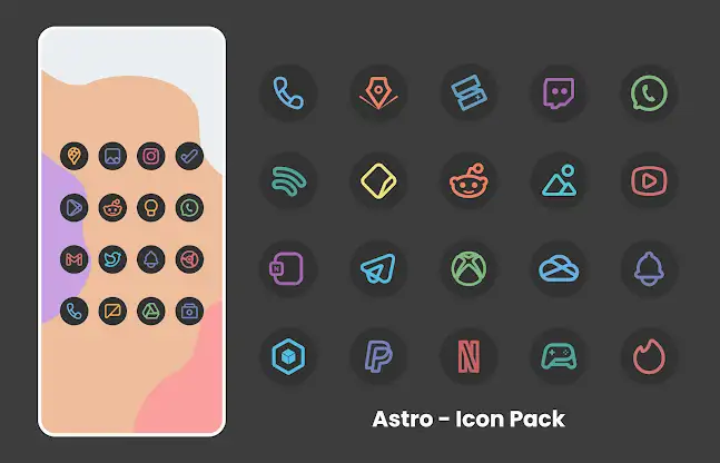 Astro - Icon Pack screenshot 2