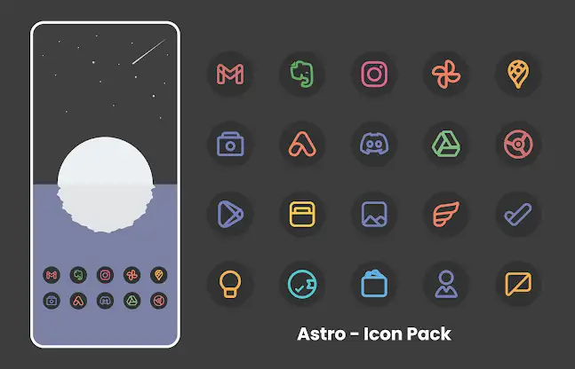 Astro - Icon Pack screenshot 1