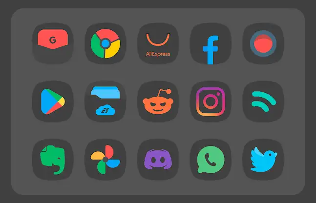 Black Vanilla - Icon Pack screenshot 1