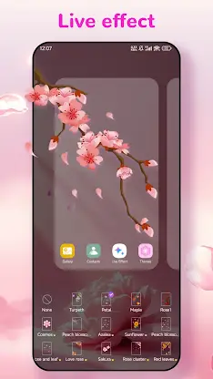 Flower Launcher, beauty themes screenshot 4
