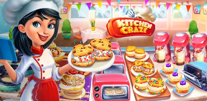 Kitchen Craze jogo de cozinhar — Android game banner