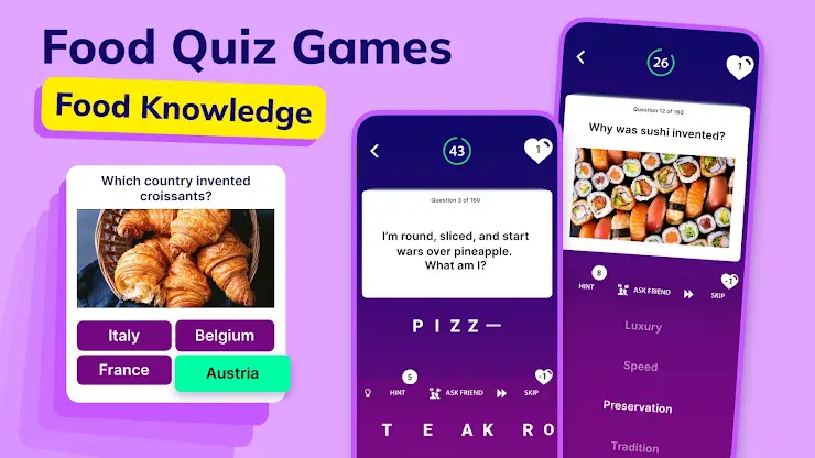 Food Quiz Games：Food Knowledge screenshot 1