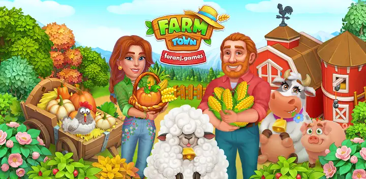 Farm Town: Merge Village Story — Android game banner