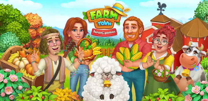 Farm Town: Merge Cozy Village — Android game banner