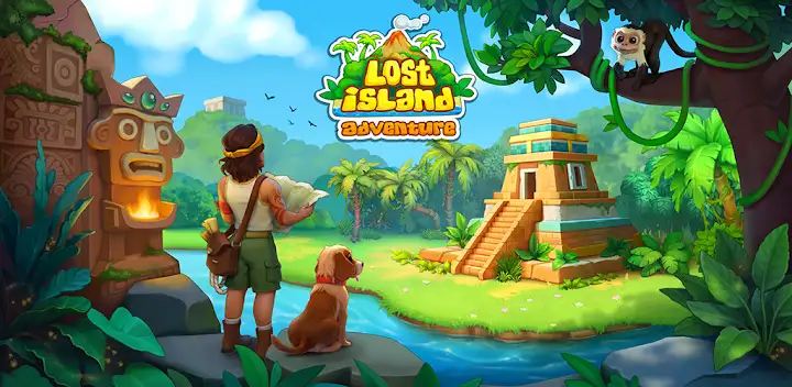 Lost Farm:Merge Island Village — Android game banner