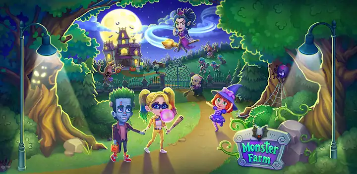 Halloween Farm: Monster Family — Android game banner
