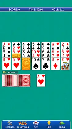 Golf Solitaire Classic screenshot 1