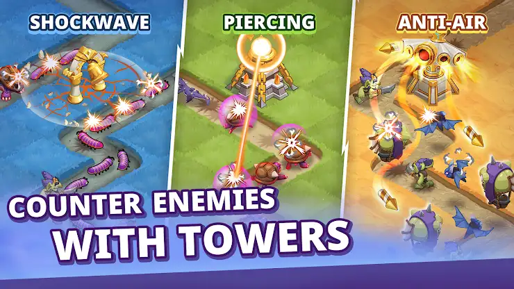 Twilight Towers: Merge Defense screenshot 1