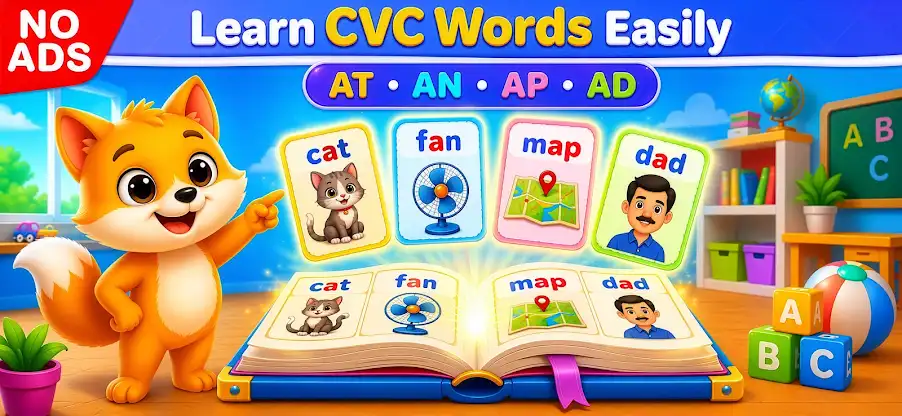 Kids Phonics Book: CVC Games screenshot 1