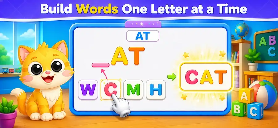 Kids Phonics Book: CVC Games screenshot 3