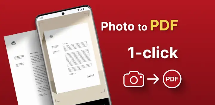 Photo to PDF Maker & Converter — Android app banner