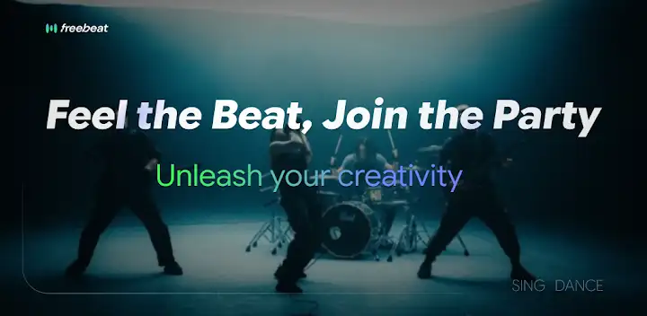 Freebeat: AI Music Video Maker — Android app banner
